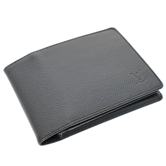Louis Vuitton Bifold Black Charcoal Porte Taiga Ardoise Vole Wallet Biere - Picture 1 of 6
